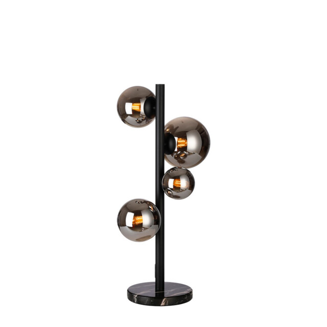 Marshall Table Lamp, 4 Light G9, Satin Black, Chrome Plated Glass - image 1