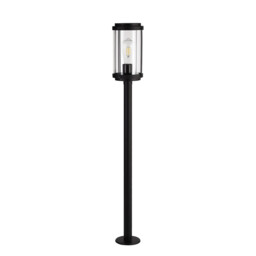 Reva Tall Post, 1 x E27, IP44, Black/Clear PC, 2yrs Warranty - thumbnail 3
