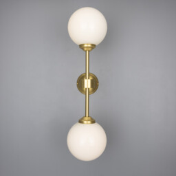 Yaounde Globe Wall Light, Satin Brass - thumbnail 3