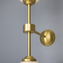 Yaounde Globe Wall Light, Satin Brass - thumbnail 5