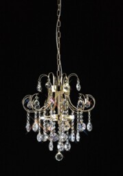Rosina Ceiling Pendant 5 Light French Gold, Crystal - thumbnail 2