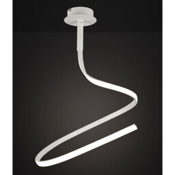 Nur Blanco Semi Flush Simple Lamp, 30W LED 4000K, 2400lm, Dimmable, White/Frosted Acrylic, 3yrs Warranty - thumbnail 2