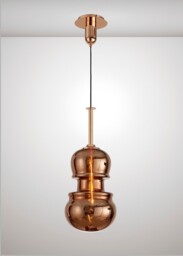Sonata Ceiling Pendant 29cm Round, 1 x E27, Copper - thumbnail 3