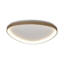Niseko II Triangular Ceiling 61cm 50W LED, 2700K-5000K Tuneable, 3000lm, Remote Control, Gold, 3yrs Warranty