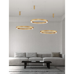 Morbido Integrated LED Pendant Ceiling Light Brass Gold Aluminium LED 80W 4373Lm 2700K - 4000K + Remote Control - thumbnail 2
