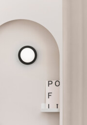 May Led Black Flush Wall, Ceiling Lamp IP44 - thumbnail 2