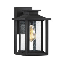 Quoizel Wakefield Outdoor Wall Lantern Earth Black, IP44 - thumbnail 1