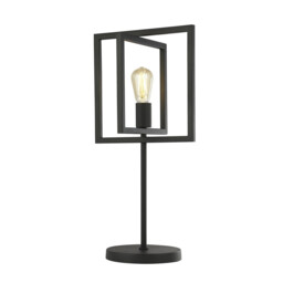 Plaza Adjustable Table Lamp, Matt Black