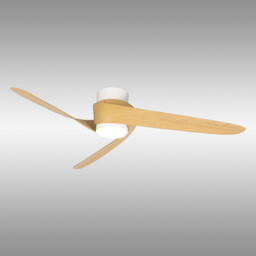 Groenland 24W LED Dimmable Ceiling Light With Built-In 30W DC Fan, 2700-5000K , White/Wood, 5yrs Warranty - thumbnail 2