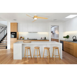 Groenland 24W LED Dimmable Ceiling Light With Built-In 30W DC Fan, 2700-5000K , White/Wood, 5yrs Warranty - thumbnail 3