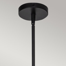 Alora Mood Daphne Slim Pendant Ceiling Light Contemporary Matt Black, Natural 1x E27 - thumbnail 5