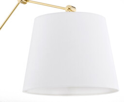 Zakyntos Plus Wall Lamp With Shade White, Brass Steel - thumbnail 5