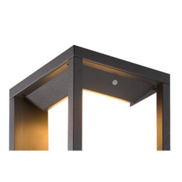Meribel Solar/Sensor Wall Lamp, 2.2W LED, 3000K, 188lm, IP54, Graphite, 3yrs Warranty - thumbnail 5