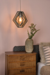 Lucide MAURO - Pendant light Children - 1xE27 - Taupe - thumbnail 3