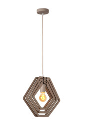 Lucide MAURO - Pendant light Children - 1xE27 - Taupe - thumbnail 5