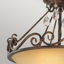 Feiss Chateau 2 Light Semi-Flush Light Mocha Bronze - thumbnail 3