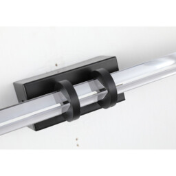 Parma LED Wall Lamp, Matt Black Metal & Clear Glass - thumbnail 3