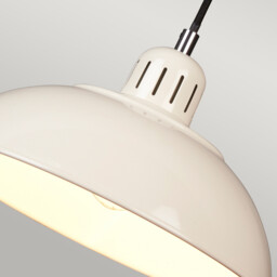 Franklin 1 Light Dome Ceiling Pendant Cream, E27 - thumbnail 3