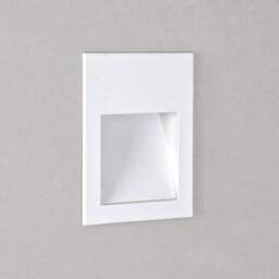 Borgo LED Recessed Square Marker Wall Light Matt White