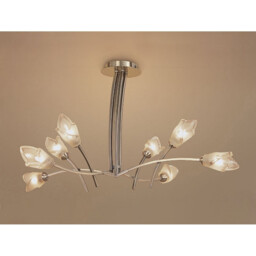 Pietra Pendant 4 Arm 8 Light G9, Antique Brass - thumbnail 2