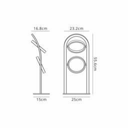 Geneseo Table Lamp, 2 Ring, 16W LED, 3200K, 880lm, Satin Black, Gold - thumbnail 2