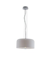 Gibus Shiny Dome Ceiling Pendant, White, E27