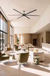Rotterdam XXXL 300cm Ceiling Fan Matt Black - 6 Blade - thumbnail 2