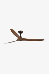 Morea 152cm Dark Brown Ceiling Fan, Walnut Blades - thumbnail 3