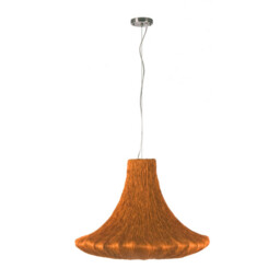 Canthare Pendant Ceiling Light Orange Silk