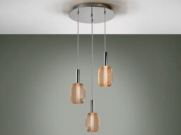Micran Dimmable Pendant Light Cluster Drop, Chrome-Gold - thumbnail 5