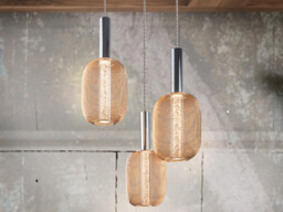 Micran Dimmable Pendant Light Cluster Drop, Chrome-Gold - thumbnail 3