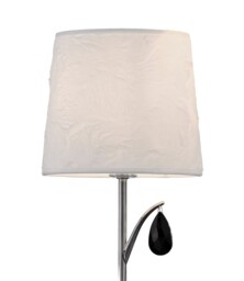 Andrea Wall Light, Polished Chrome, White Shades, Black Crystal Droplets - thumbnail 5