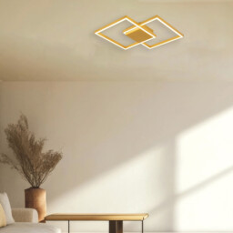 Kalo 46cm Integrated Led Semi Flush Ceiling Light Gold Matt LED 3000K Dimmable - thumbnail 2