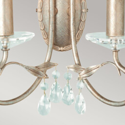 Christina 2 Light Indoor Candle Wall Light Silver, Gold, E14 - thumbnail 2