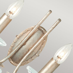Christina 2 Light Indoor Candle Wall Light Silver, Gold, E14 - thumbnail 3