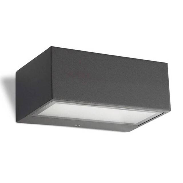 Nemesis Aluminium 1 Light Outdoor Wall Light Urban grey IP44 - image 1