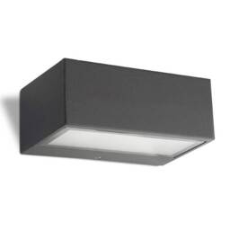 Nemesis Aluminium 1 Light Outdoor Wall Light Urban grey IP44 - thumbnail 1