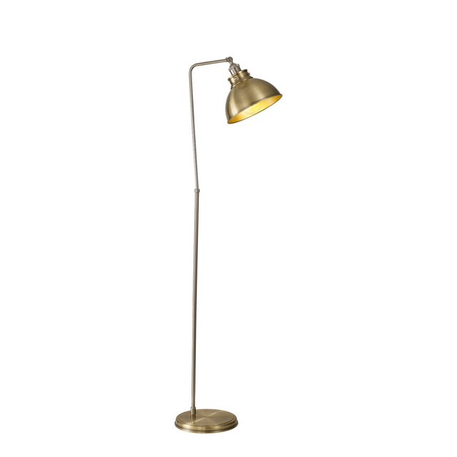 Carmel Adjustable Floor Lamp, E27, Satin Nickel, Antique Brass, Gold - image 1
