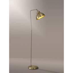 Carmel Adjustable Floor Lamp, E27, Satin Nickel, Antique Brass, Gold - thumbnail 3