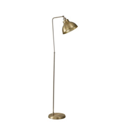Carmel Adjustable Floor Lamp, E27, Satin Nickel, Antique Brass, Gold - thumbnail 5