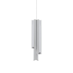 Dorica Slim Pendant Ceiling Light White 3x LED 2750lm 3000K DALI Dimmable