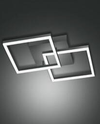 Bard Integrated LED Semi Flush Light Anthracite Glass