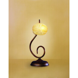 (0038 007) Wave Table Lamp 1 Light G9, Rustic Gold - thumbnail 2