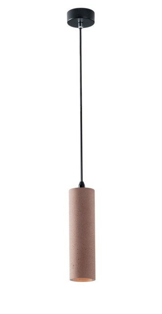 Kruk Slim Round Ceiling Pendant, Brick, GU10