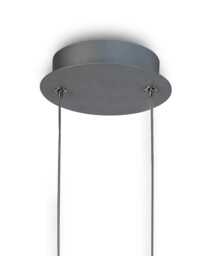 Ring Ceiling Pendant 50cm Round, 23W LED, 3000K, 1600lm, Silver, 5yrs Warranty - thumbnail 3