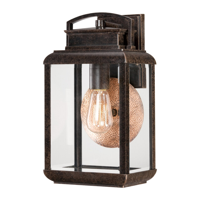 Byron 1 Light Outdoor Medium Wall Lantern Light Imperial Bronze IP44, E27 - image 1
