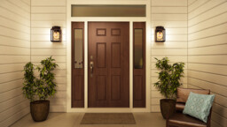 Byron 1 Light Outdoor Medium Wall Lantern Light Imperial Bronze IP44, E27 - thumbnail 2