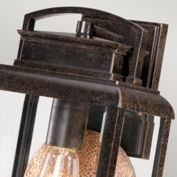 Byron 1 Light Outdoor Medium Wall Lantern Light Imperial Bronze IP44, E27 - thumbnail 5