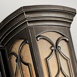 Franceasi 1 Light Outdoor Medium Wall Lantern Light Olde Bronze IP44, E27 - thumbnail 2
