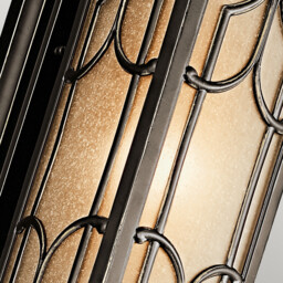 Franceasi 1 Light Outdoor Medium Wall Lantern Light Olde Bronze IP44, E27 - thumbnail 3